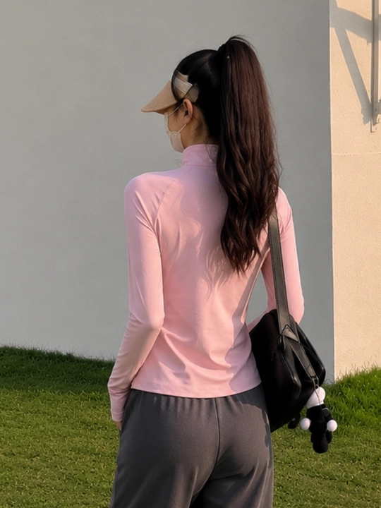Ayollar uchun zamokli sport kofta. Quyoshdan himoya qiluvchi longsliv