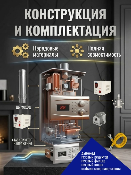 Katyol Gazoviy! Ikki Pallali Gazli Qozoni, Gazli Kotyol, 15 kVt, Moonx UM2169685