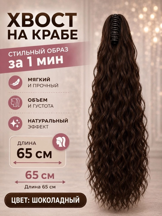 Праздничная заколка для волос, волнистая, с зажимом-крабом