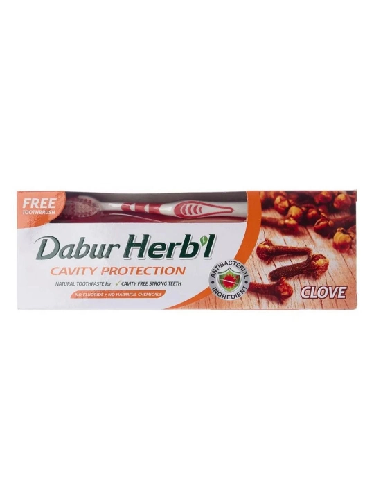 Dabur Misvok tish pastasi, misvokni oqartiruvchi, ftorsiz halol pasta, oltin yalpiz