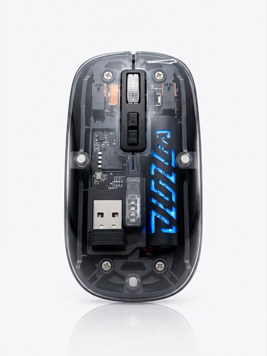 Simsiz kompyuter sichqonchachi, tovushsiz, RGB, Bluetooth