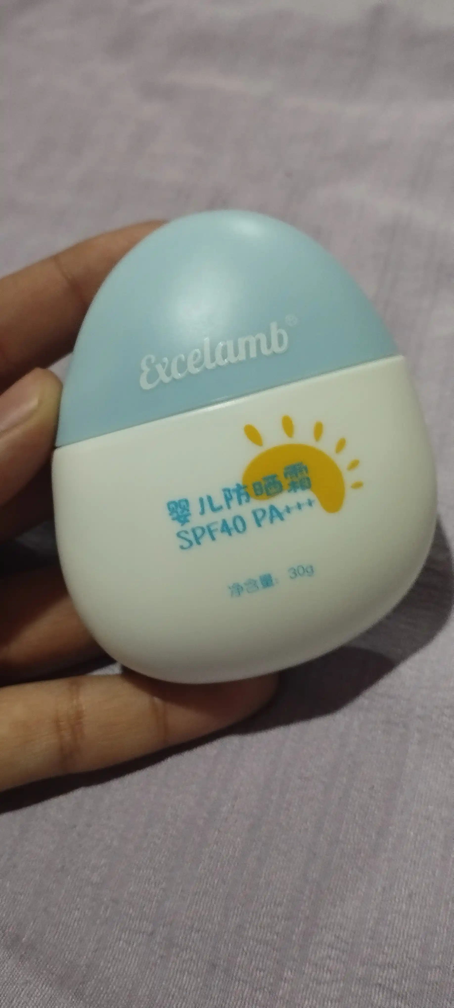 Детский солнцезащитный крем Excelamb натуральный, увлажняющий SPF 40+