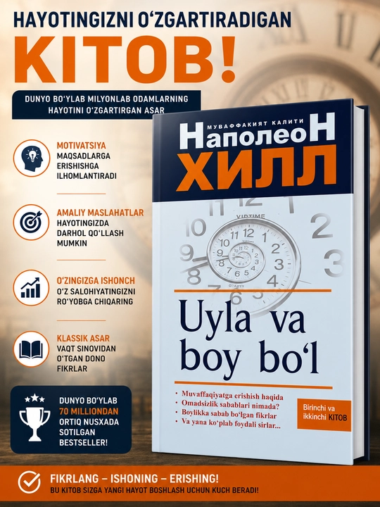 Уйла ва бой бўл — Наполеон Хилл