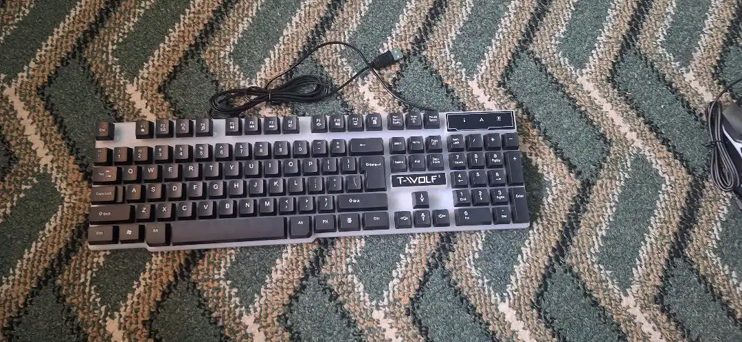 Игровая клавиатура и мышь T-wolf TF200, TF270, с RGB-подсветкой