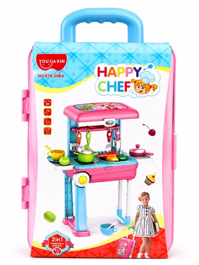 Детский игровой набор кухня "Happy Chef" 2 в 1