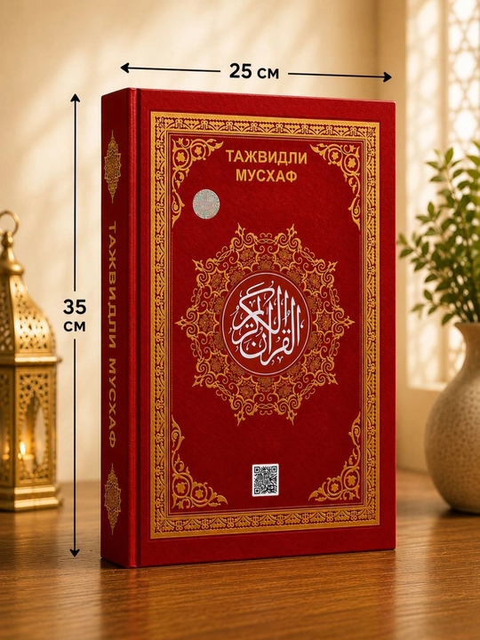Tajvidli Mus’haf Qur’on, Premium Nashr, Katta Hajmli, 25x35