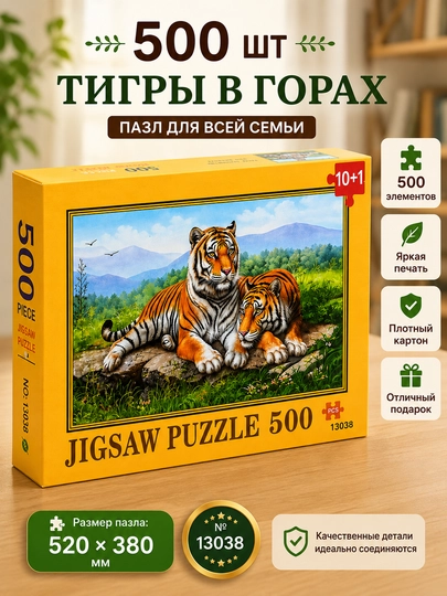 Пазл, набор, всемирно известные картины, 500/1000/1500 элементов, 50 * 75 см — TOYPLNT-PUZZLE1-БРОНЗ