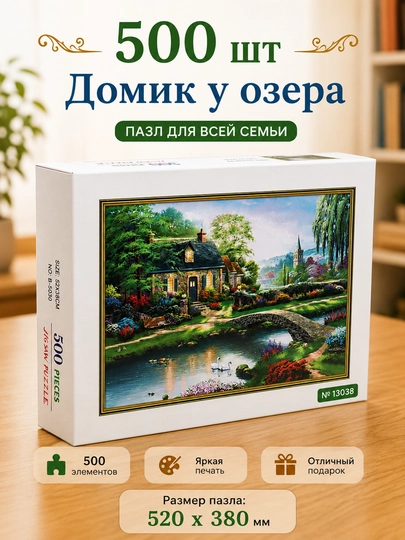 Пазл, набор, всемирно известные картины, 500/1000/1500 элементов, 50 * 75 см — TOYPLNT-PUZZLE1-ЛЕДЯН