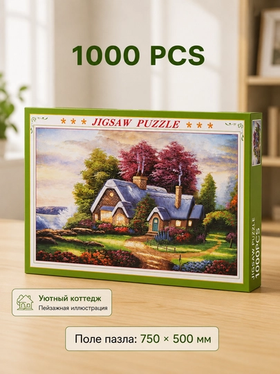 Пазл, набор, всемирно известные картины, 500/1000/1500 элементов, 50 * 75 см — TOYPLNT-PUZZLE1-БЕЛЫЙ