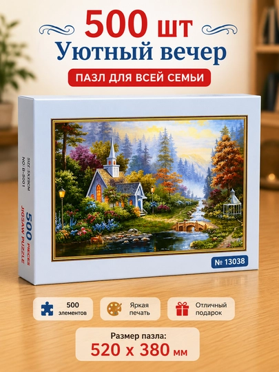 Пазл, набор, всемирно известные картины, 500/1000/1500 элементов, 50 * 75 см — TOYPLNT-PUZZLE1-СВЕТЖЕЛ