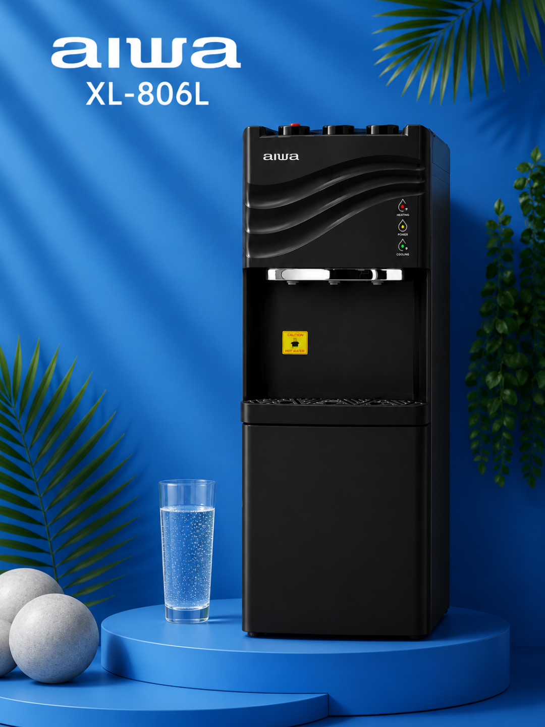 Кулер для воды AIWA XL-806L – Компрессорное охлаждение, горячая и холодная вода