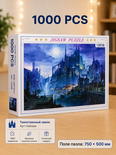 Пазл, набор, всемирно известные картины, 500/1000/1500 элементов, 50 * 75 см — TOYPLNT-PUZZLE1-ПЕСОЧ