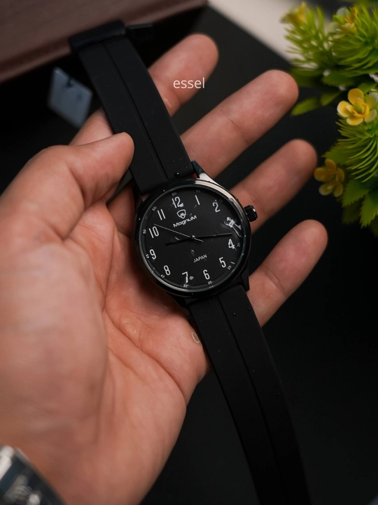Erkaklar qo‘l soati Magnum, klassik quartz soat, silikon remeshok