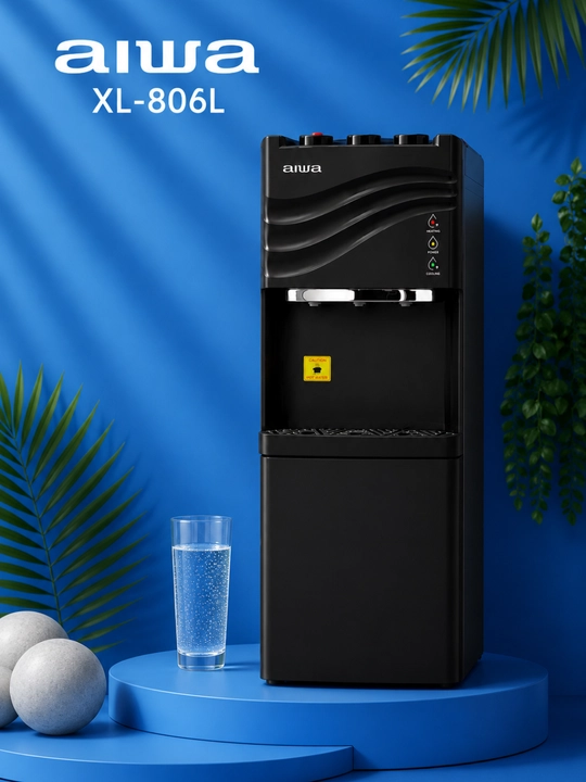 Кулер для воды Aiwa XL-806L – , горячая и холодная вода, компрессорное охлаждение, 19 л - 