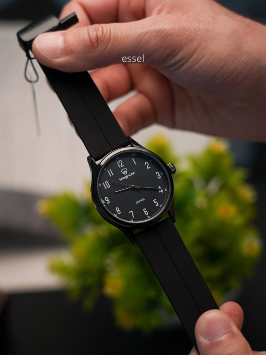 Erkaklar qo‘l soati Magnum, klassik quartz soat, silikon remeshok
