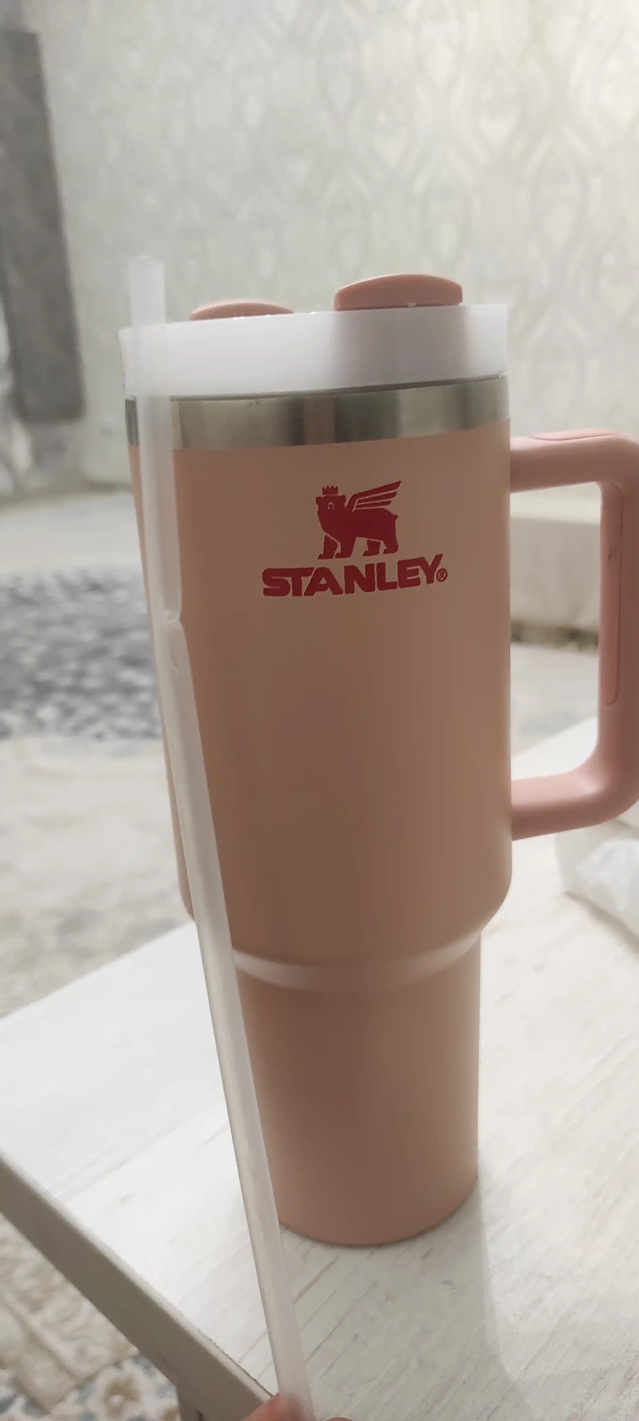 Vakuumli termokrujka Stanley uslubida – qopqoqli termos krujka qahva va sayohat uchun