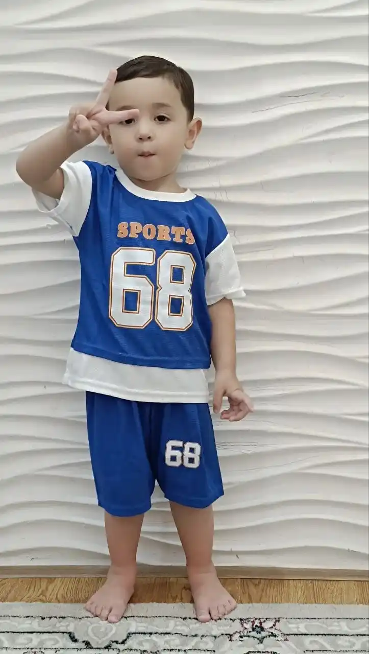 Детский летний спортивный костюм “Sports 68” (футболка и шорты)