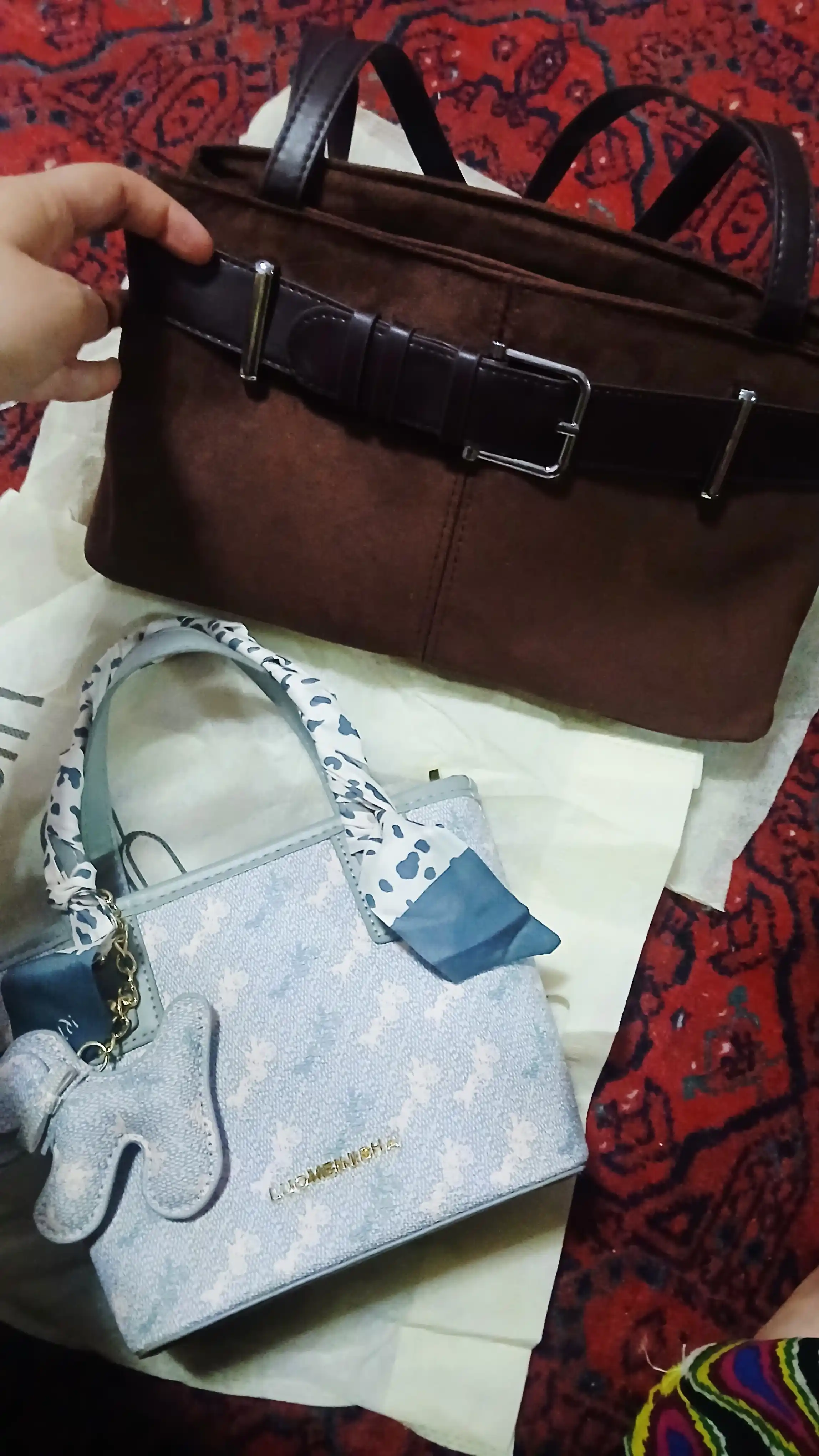 Katta sig‘imli ayollar sumkasi-TOUT, ZAMSH,  yelkada taqiladigan, zamokli, retro dizayn