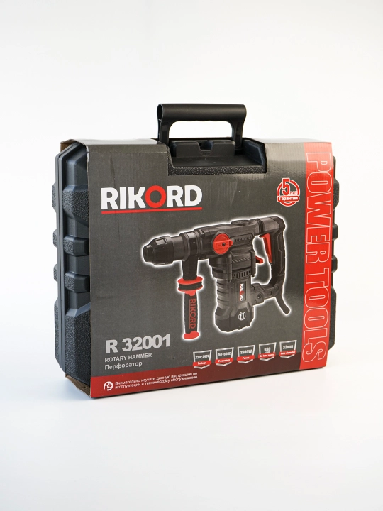 Professional perforator RIKORD keys bilan, zarbali drel, uskunalar to'plami