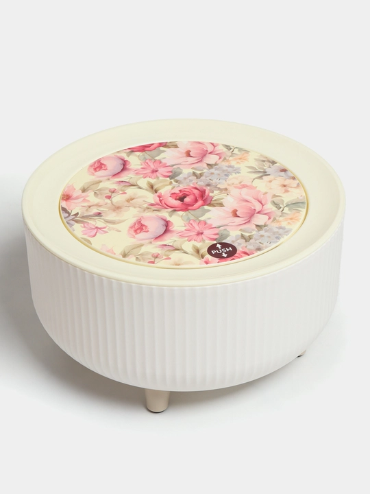 Настольное мусорное ведро 2 л с крышкой для кухни и ванной