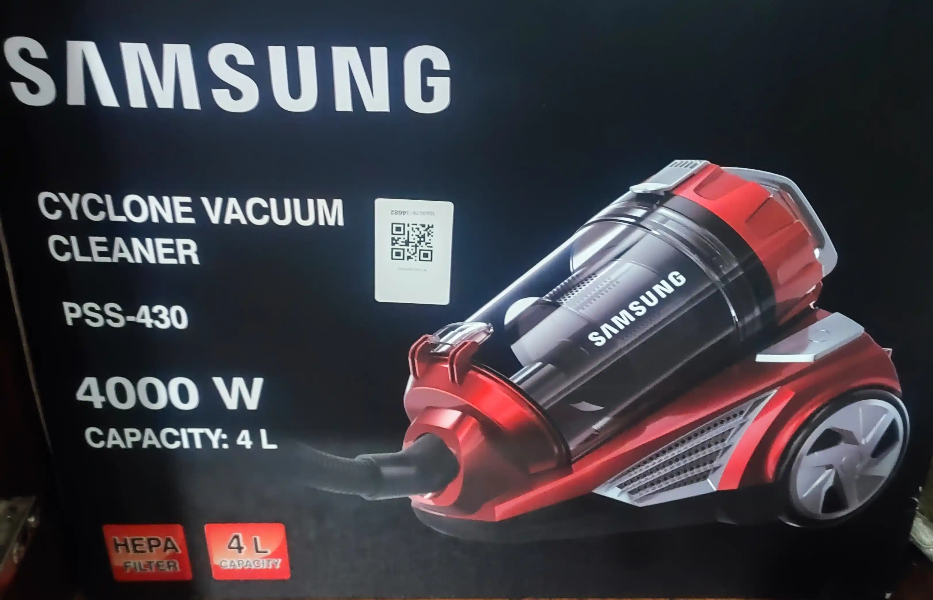 Samsung PSS-430 changyutgichi, quvvati 4000 Vt, hajmi 4 litr, HEPA filtri
