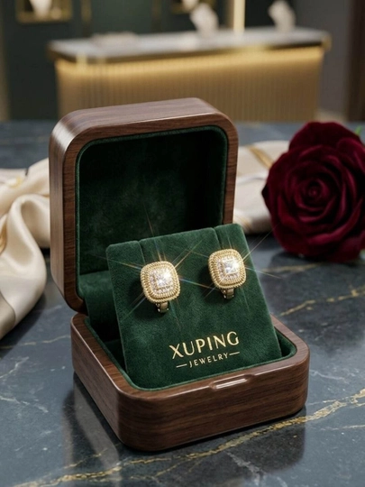 Серьги Xuping Jewelery — SHEERIK-MJXUPINGSERGI005-СВЕТЖЕЛ
