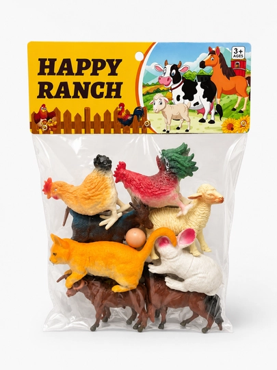 Happy Ranch — набор игрушечных сельскохозяйственных животных — ERKINVE-HAPPYRANCHUYHAYVONLARI1