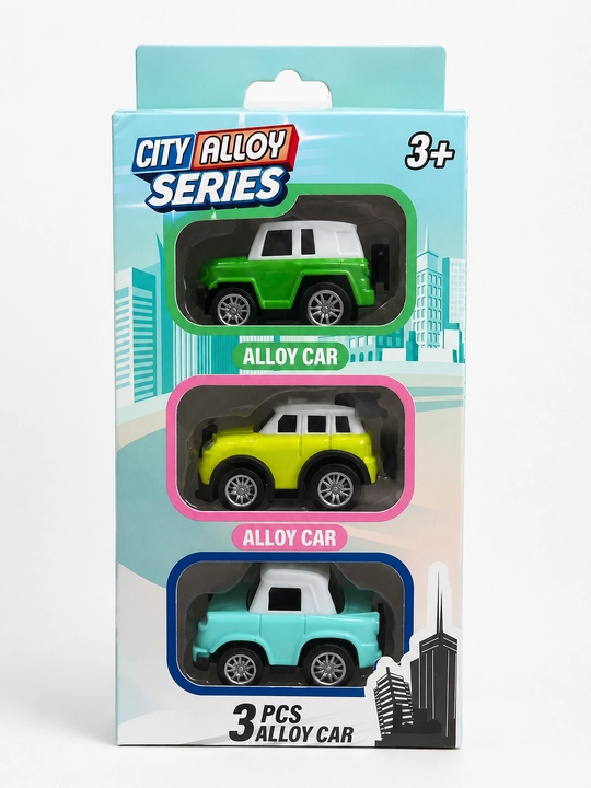 City Alloy Series — 3 dona metall avtomobil to‘plami - 