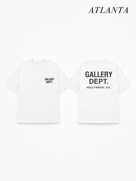 Футболка Gallery Dept Hollywood CA (oversize, качество) в фирменной упаковке - 