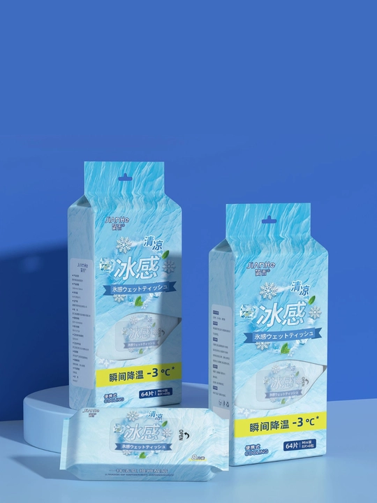 Tana uchun sovituvchi nam salfetkalar −3°C gacha sovitish effekti bilan - 