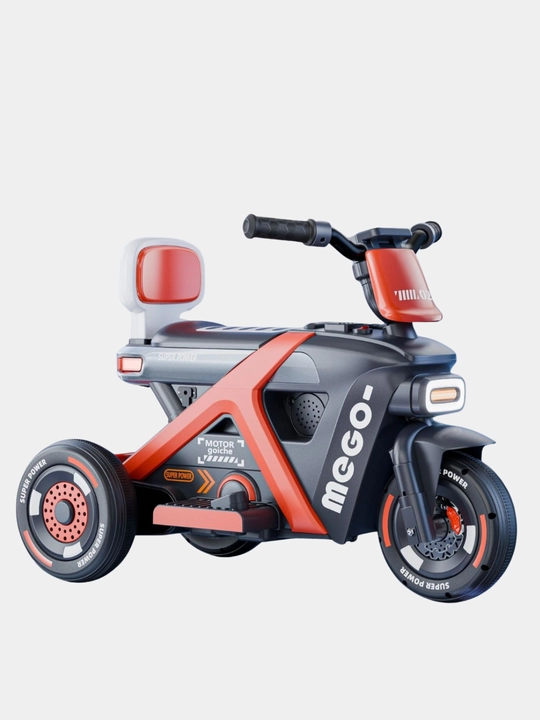 Chiroq va ovozli akkumulyatorli bolalar elektr mototsikli