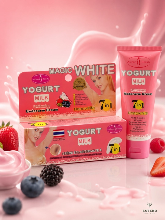 Aichun Beauty Yogurt Milk 7в1 — отбеливающий крем для подмышек Nanowhite  - 