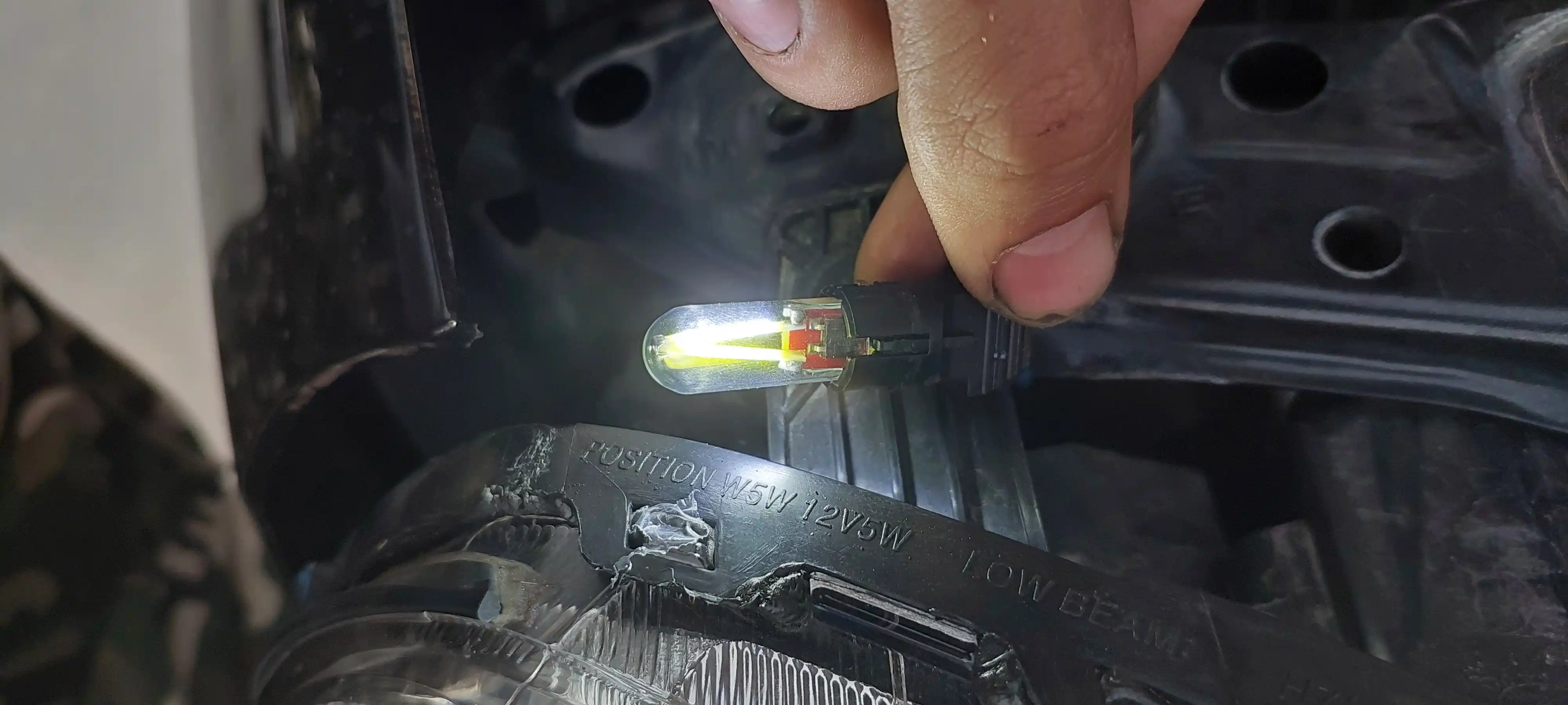 Avtomobil LED chirog‘i, gabarit uchun, LED, T10, spiral DIOT, 1 dona