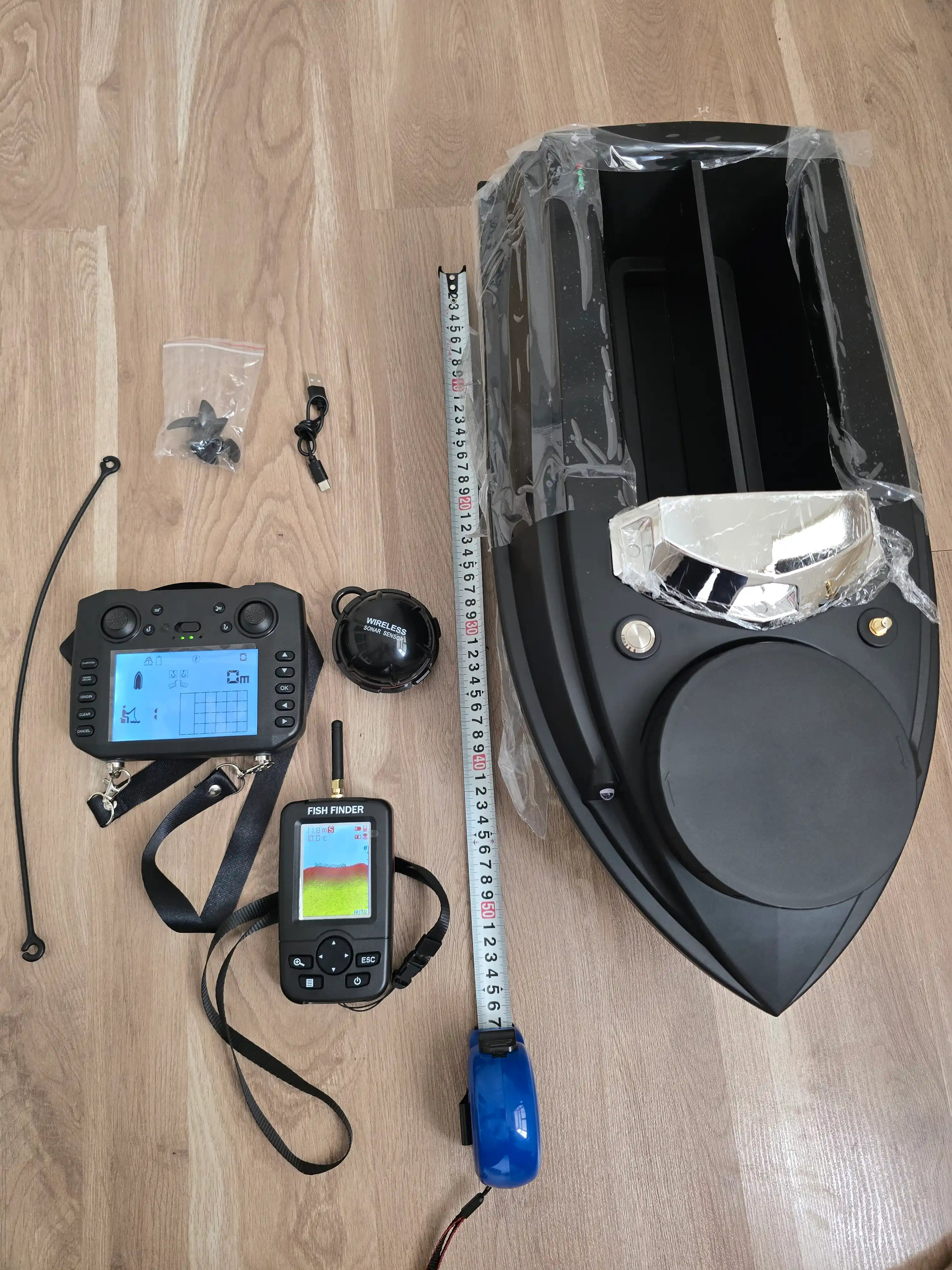 GPS navigatsiyali baliq ovlash uchun prikormka kemasi V802 Pro