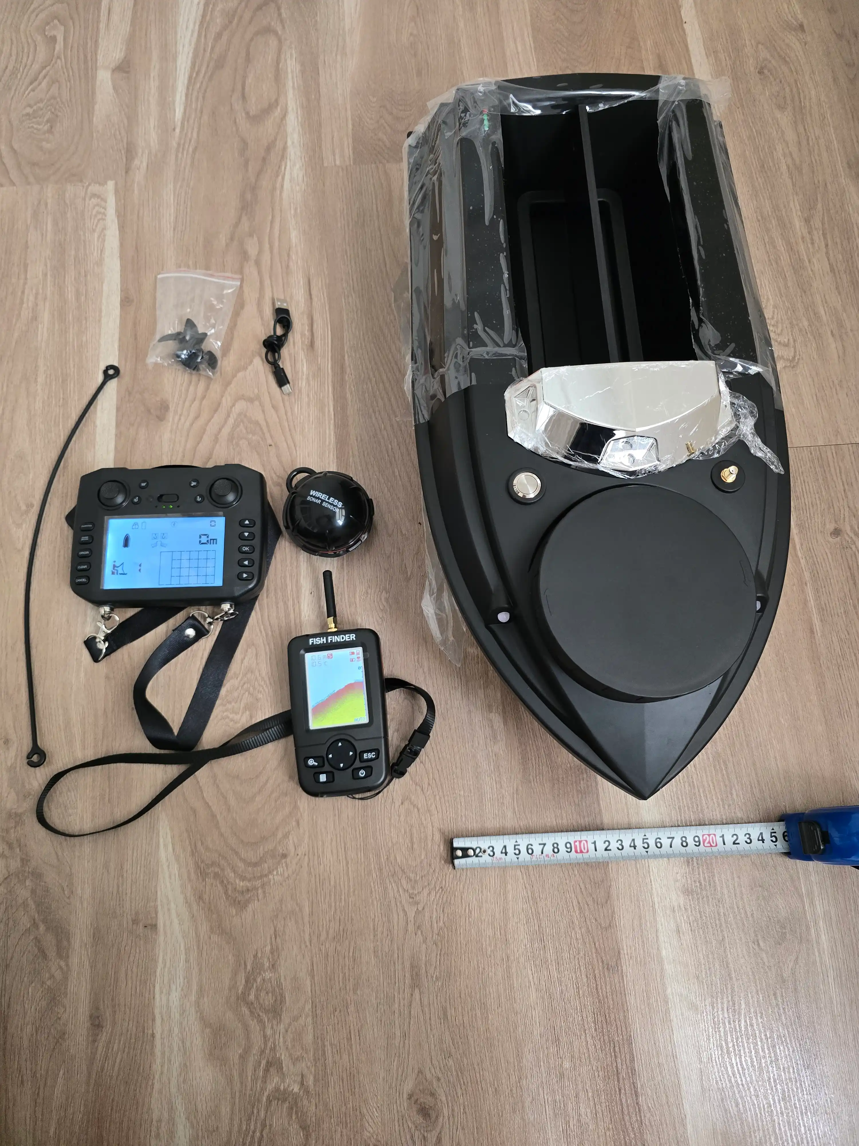 GPS navigatsiyali baliq ovlash uchun prikormka kemasi V802 Pro