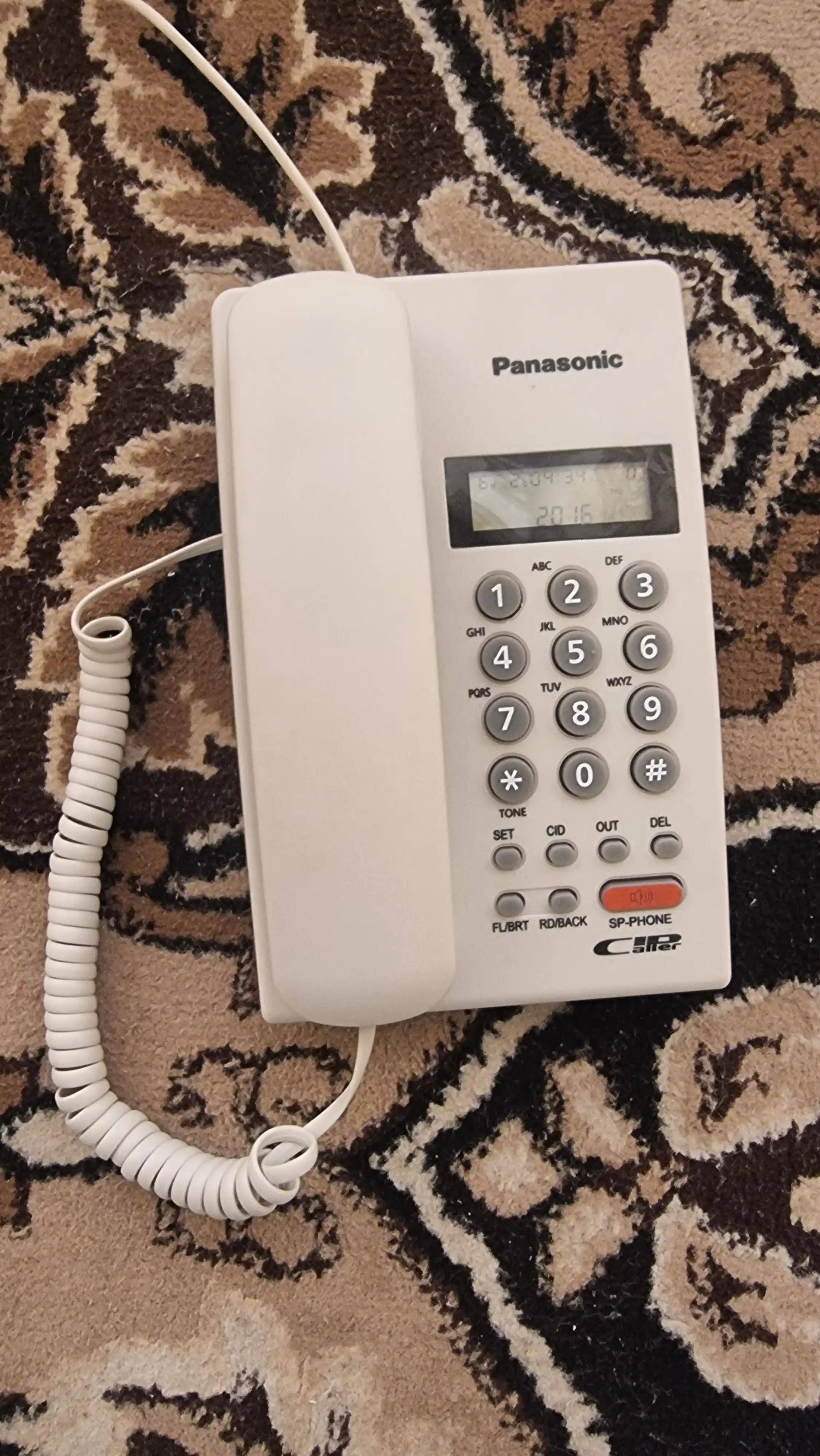 Проводной телефон Panasonic KX-T7709X LCD дисплей функция Caller ID