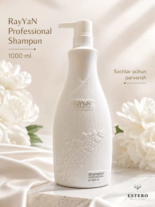 RaYYaN Cosmetics Professional shampun — barcha soch turlari uchun 1000 ml 
