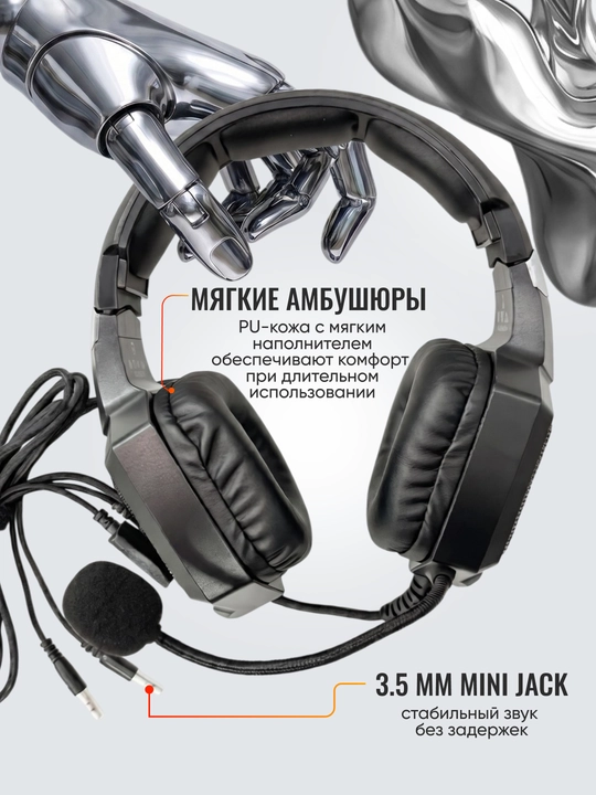 RGB yoritgichli ONIKUMA K8 gaming quloqchinlari mikrofon bilan