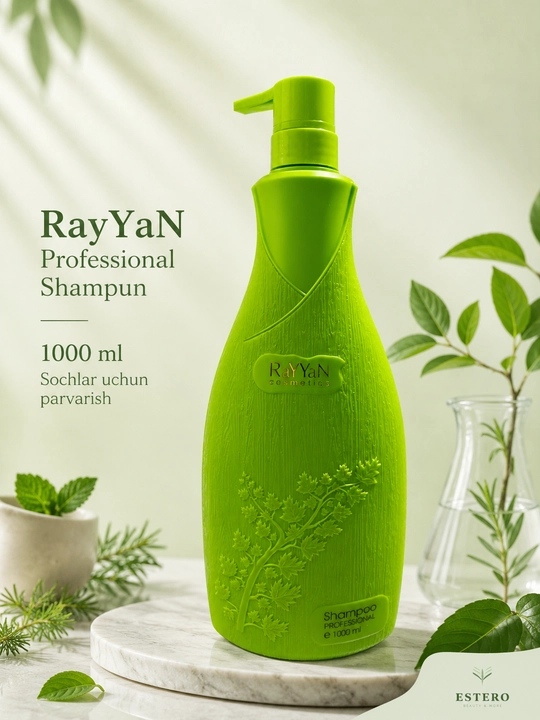 RaYYaN Cosmetics Professional shampun — barcha soch turlari uchun 1000 ml 