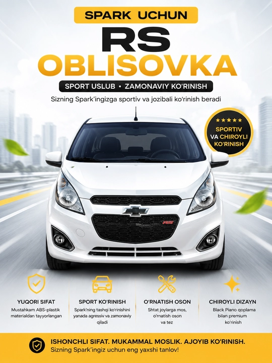 SPARK RS oblisovka (Black Piano)