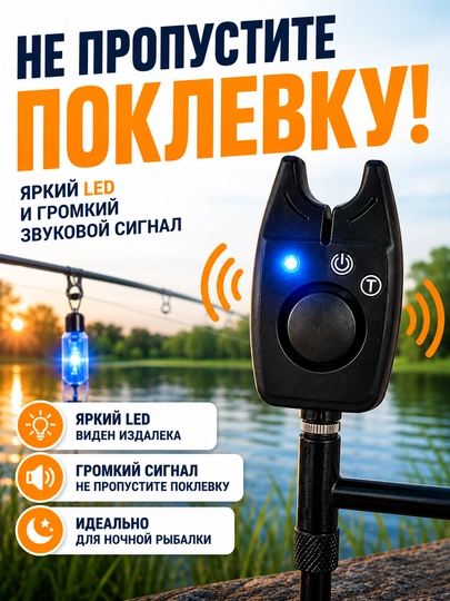 HIRISI N36 elektron qarmoq tishlash signalizatori karp va fider baliq ovi uchun