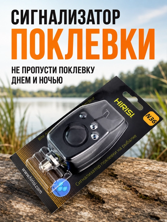 HIRISI N36 elektron qarmoq tishlash signalizatori karp va fider baliq ovi uchun