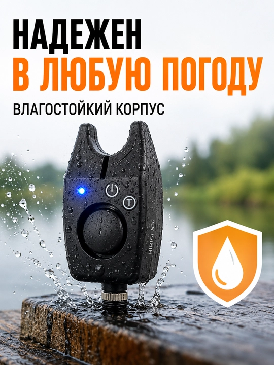 HIRISI N36 elektron qarmoq tishlash signalizatori karp va fider baliq ovi uchun