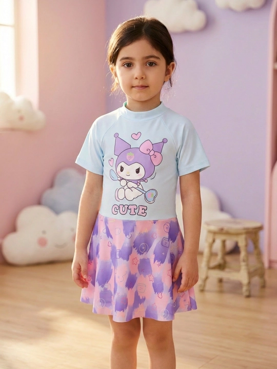 Детский купальник для девочек Cute – стильный купальный костюм - 