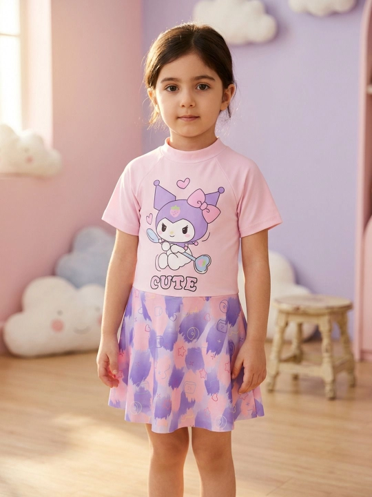 Детский купальник для девочек Cute – стильный купальный костюм - 