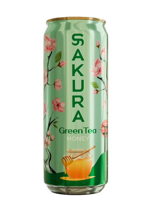 Yashil choy SAKURA asal ta’mi bilan 450 ml x12 dona - 
