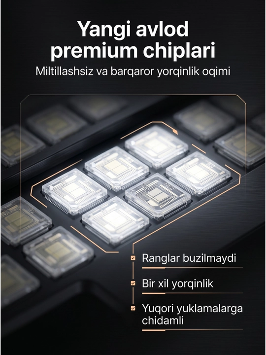 Beltoms Svetodiodli LED Projektor 300W — Yuqori sifatli chiplar, ekstremal kuchli sanoat