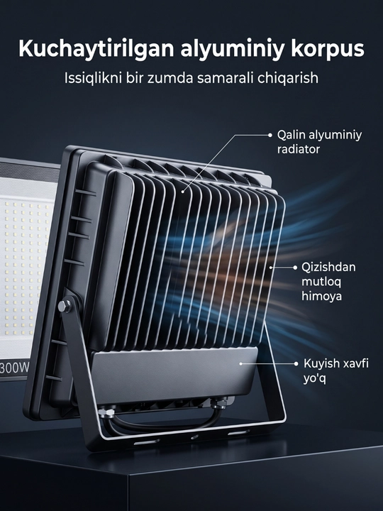 Beltoms Svetodiodli LED Projektor 300W — Yuqori sifatli chiplar, ekstremal kuchli sanoat