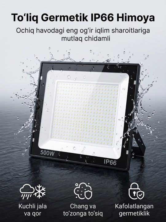 Beltoms 500W LED projektor Ekstremal sanoat quvvati, o‘ta kuchli