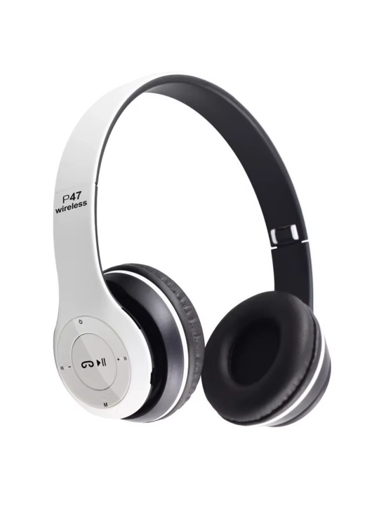 P47 Bluetooth Simsiz Quloqchin – Kuchli Bass, Mikrofonli, Android/iOS/PC